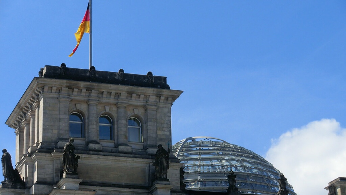 The Reichstag building in Berlin, Germany