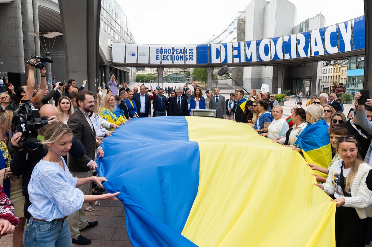 Drapeau de l'Union européenne représentant l'influence politique