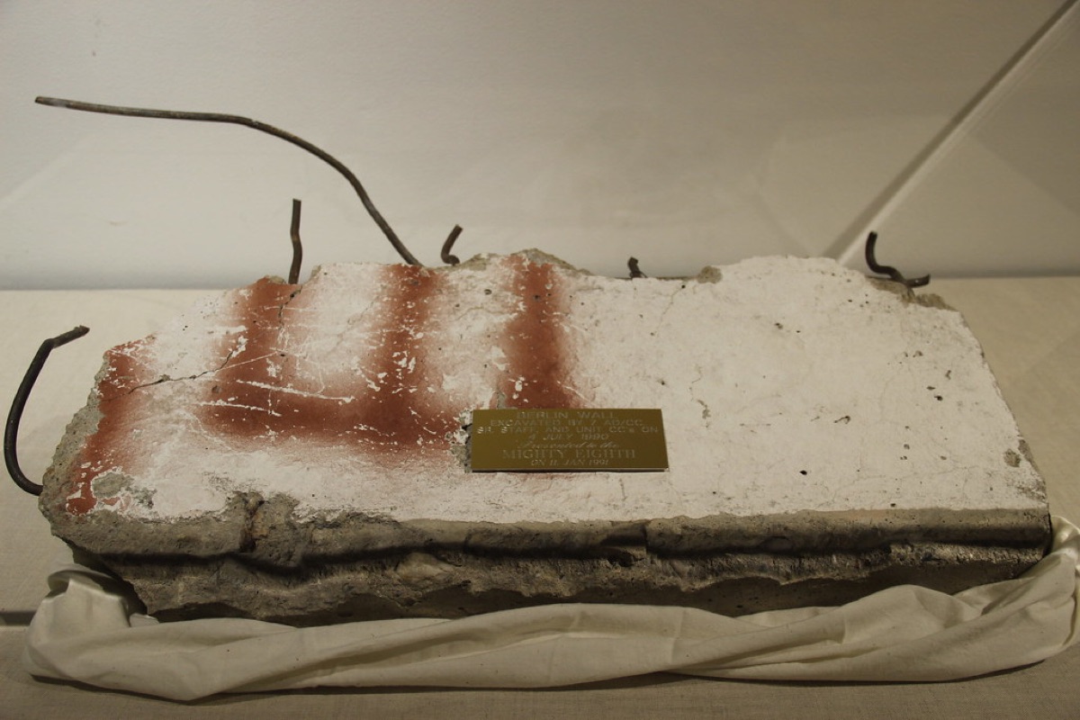 Berlin Wall fragments in historical context