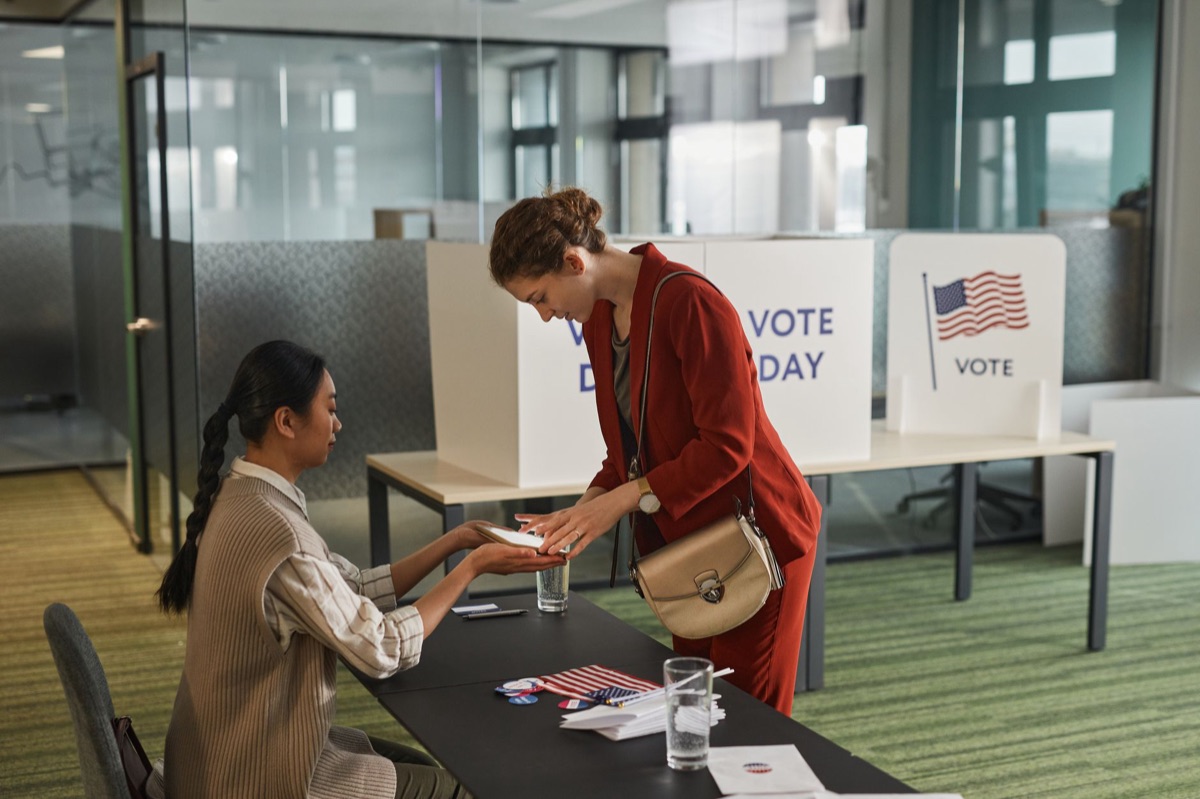 German voter registration office