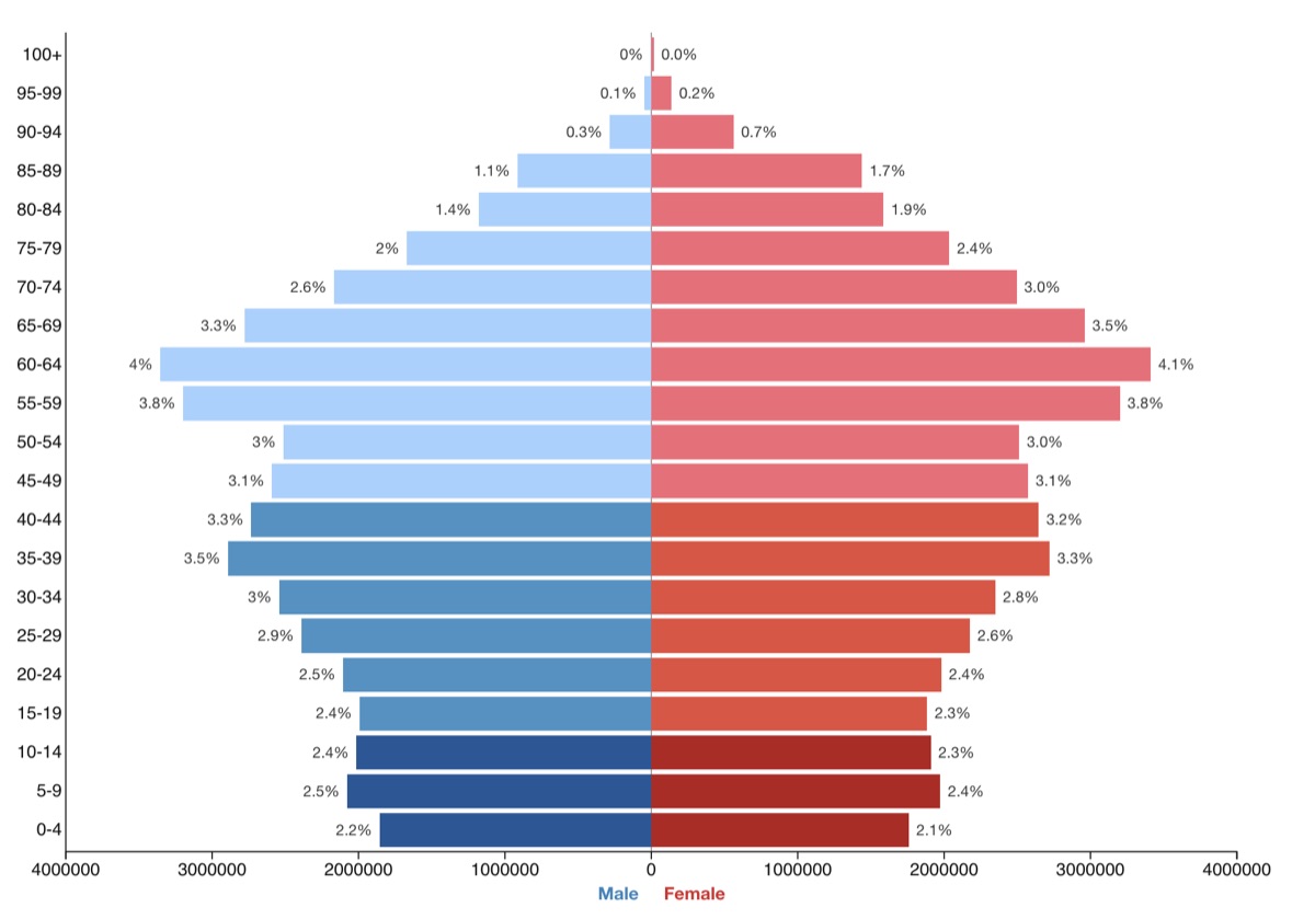 La pyramide de population allemande : un signe de déclin