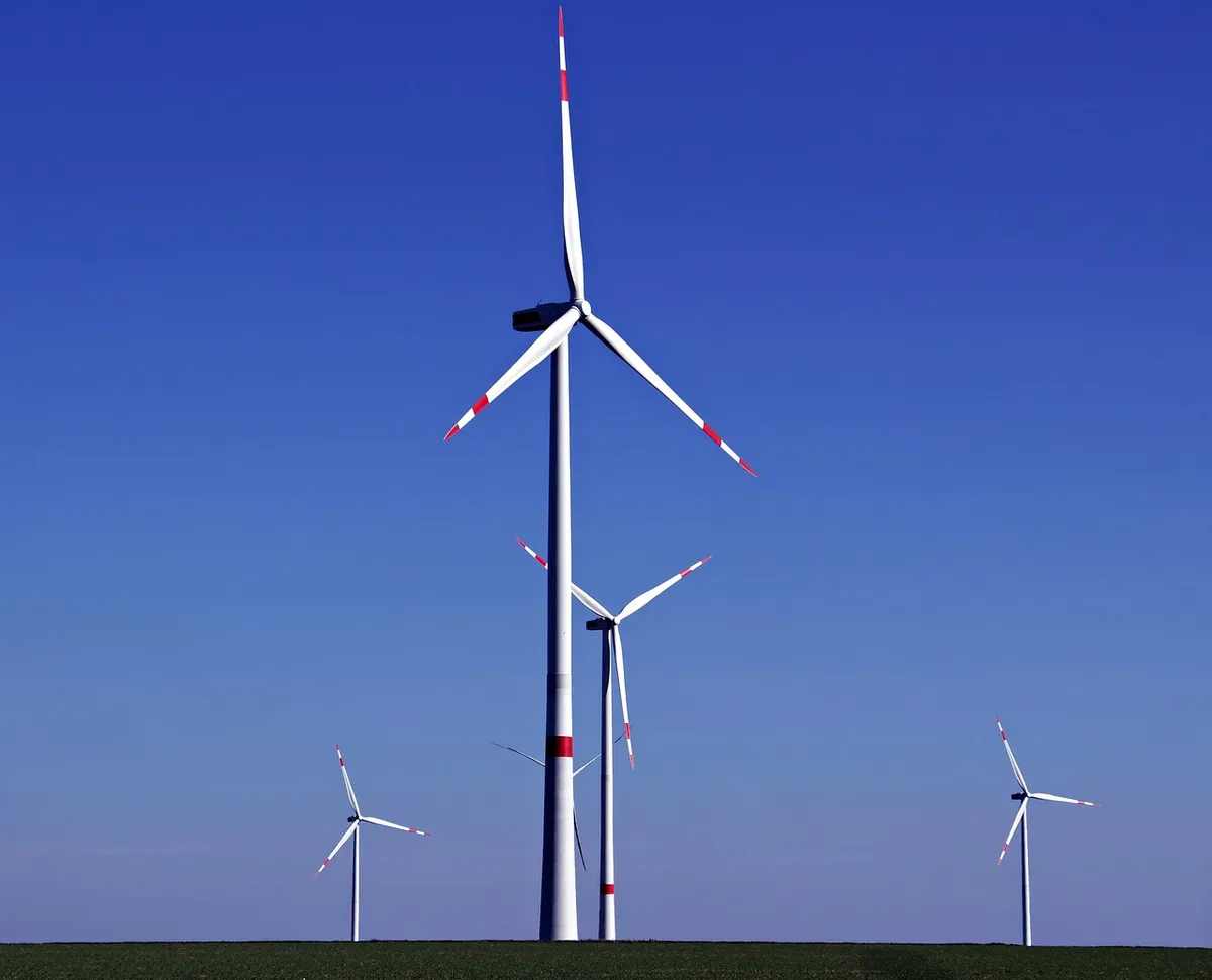 風力発電、風エネルギー、回転翼、天気、エネルギー、風景、電気、風力発電機、発電、環境工学、エネルギー生成、環境