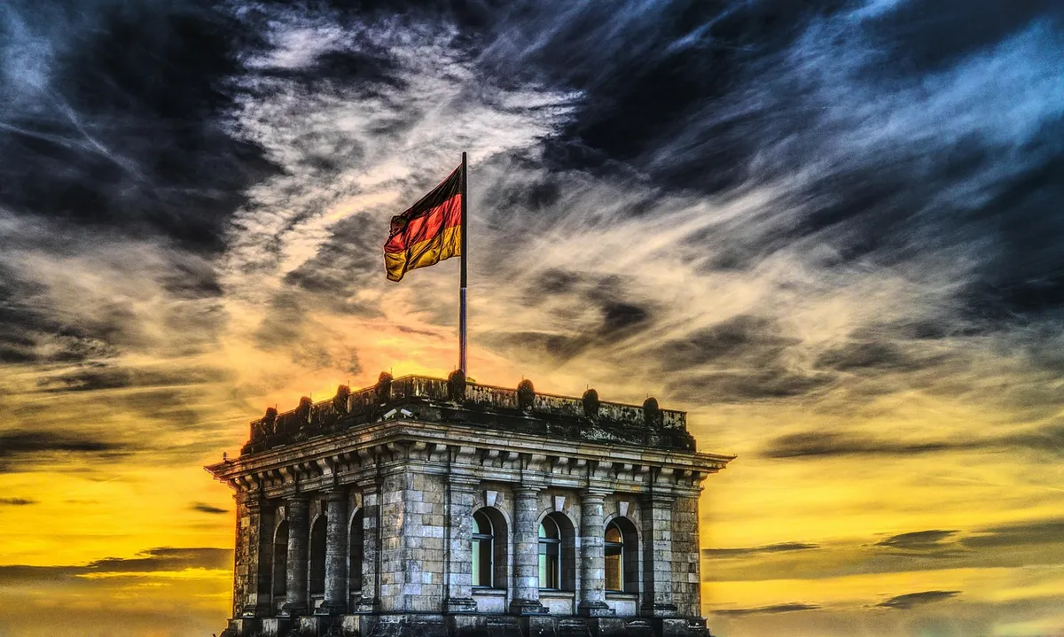 bundestag, german flag, parliament, federal election, germany, capital city, flag, architecture, banner, building, government district, berlin, government, germ